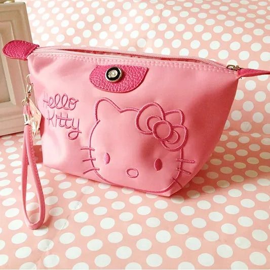 28X11cm Sanrio Hello Kitty Makeup Bag Anime Y2K Girls Storage Bag