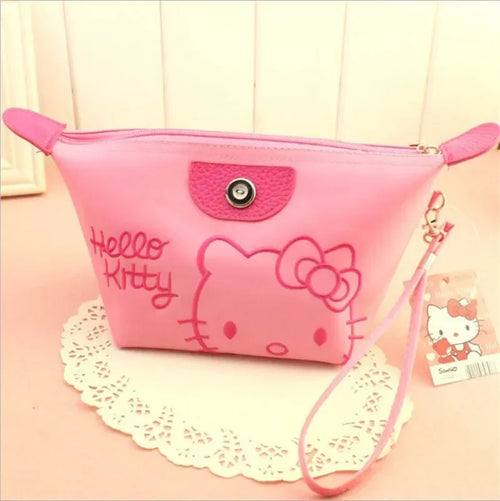 28X11cm Sanrio Hello Kitty Makeup Bag Anime Y2K Girls Storage Bag