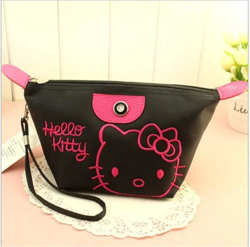 28X11cm Sanrio Hello Kitty Makeup Bag Anime Y2K Girls Storage Bag